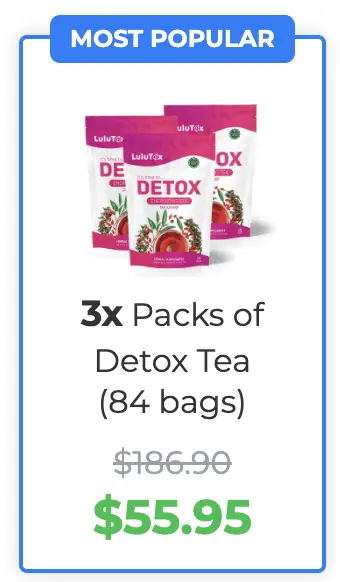 3xPacks of Detox Tea (84 bags)
